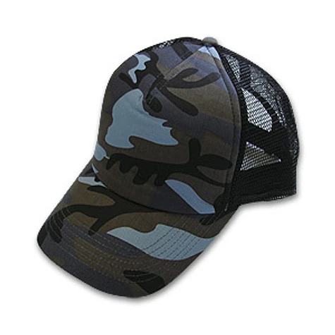 Trucker Cap - Blue camouflage cap