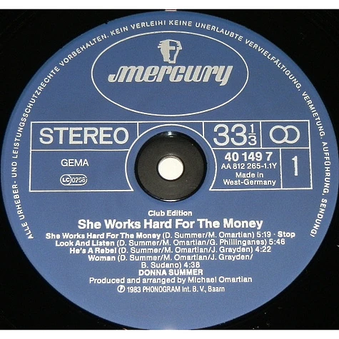 Donna Summer - She Works Hard For The Money