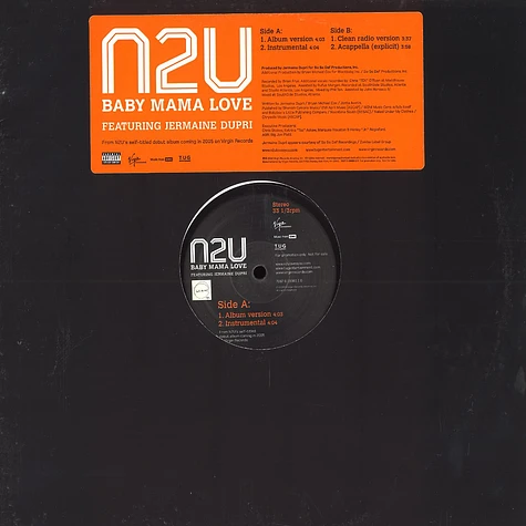 N2U - Baby mama love feat. Jermaine Dupri
