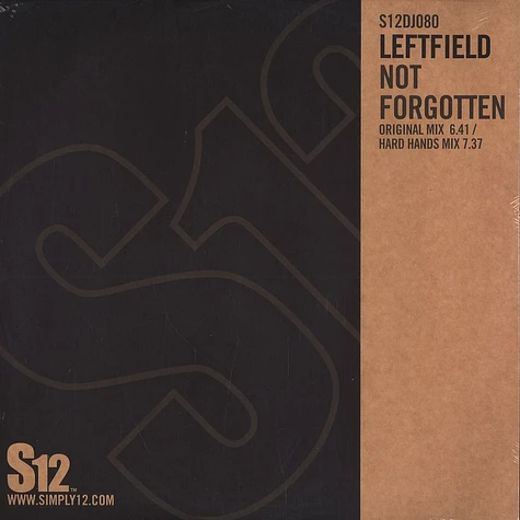 Leftfield - Not forgotten