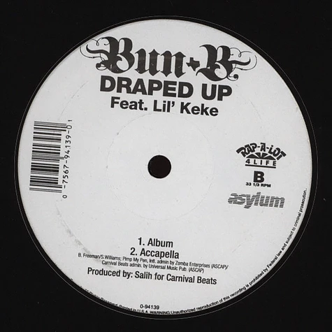 Bun B - Draped up feat. Lil Keke