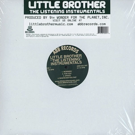 Little Brother - The Listening (Instrumentals)