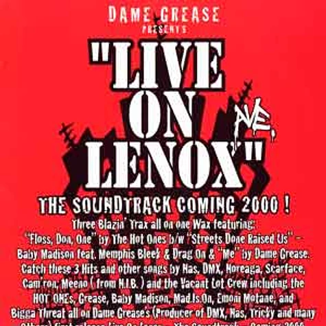 Dame Grease presents - Live on lenox ave