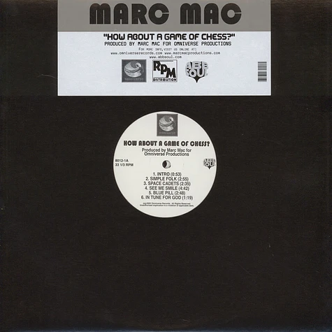 Marc Mac of 4 Hero - How About A Game Of Chess
