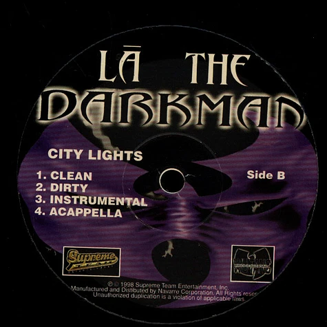 La The Darkman - Spring Water / City Lights