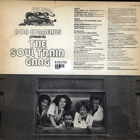 Don Cornelius Presents Soul Train Gang - Don Cornelius Presents The Soul Train Gang (Soul Train ’75)