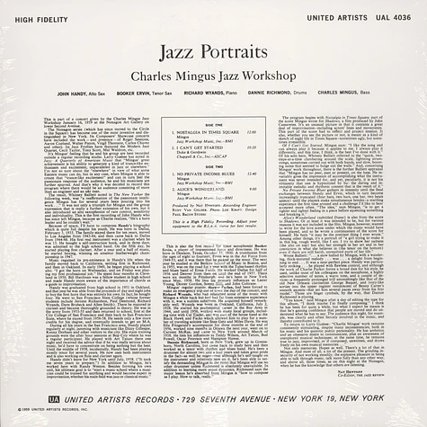 Charles Mingus - Jazz portraits
