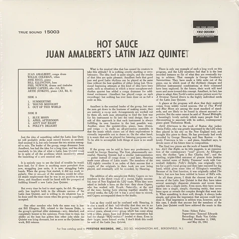 Juan Amalberts Latin Jazz Quintet - Hot Sauce