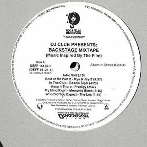 DJ Clue - DJ Clue presents: backstage - mixtape