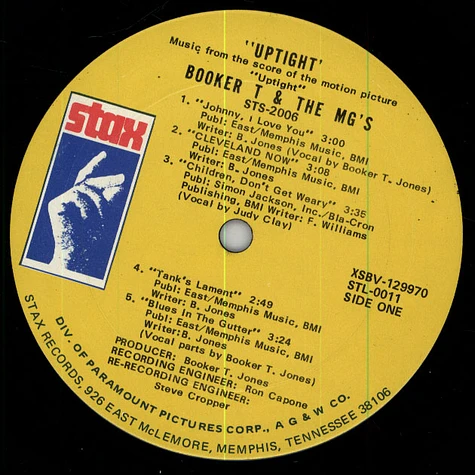Booker T & The MG's - OST Up tight