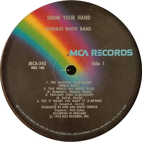 Average White Band - Show Your Hand