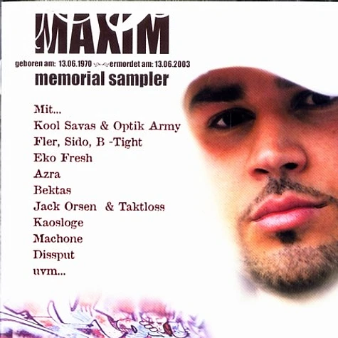 Maxim - Memorial sampler