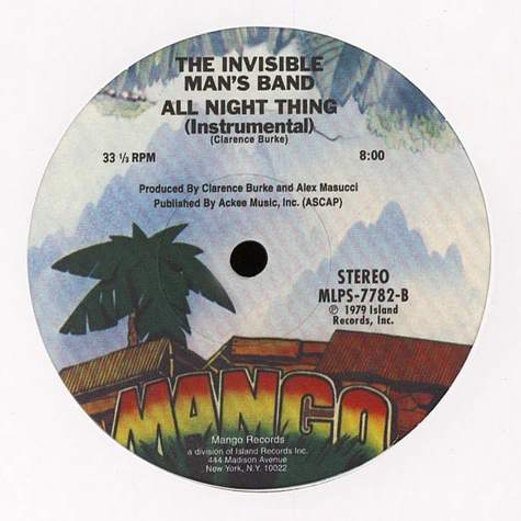 The Invisible Man's Band - All night thing