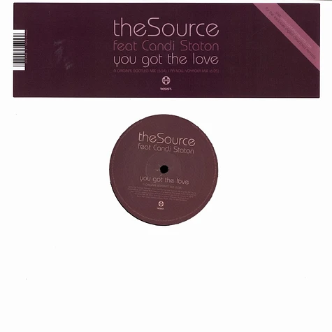 The Source - You got the love feat. Candi Staton original bootleg mix