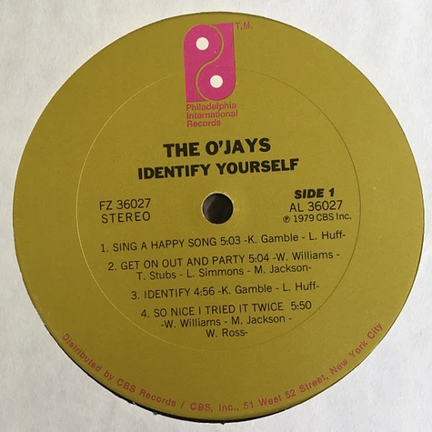 The O'Jays - Identify Yourself