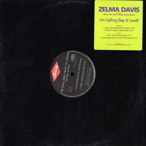 Zelma Davis - I'm calling (say it loud)