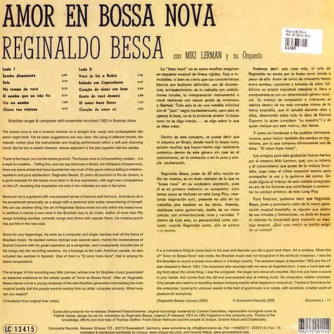 Reginaldo Bessa - Amor En Bossa Nova