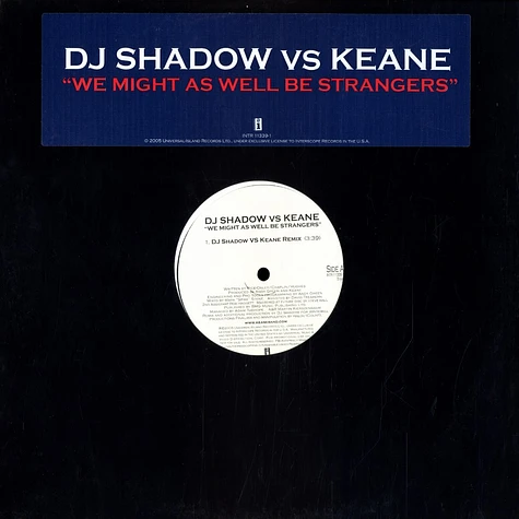 DJ Shadow vs. Keane - We might as well be strangers remix