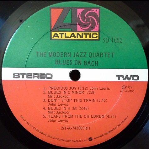 The Modern Jazz Quartet - Blues On Bach