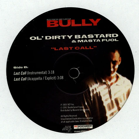 Ol' Dirty Bastard & Master Fuol - Last Call