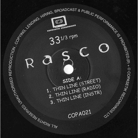 Rasco - Thin Line / Gunz Still Hot (Remix)