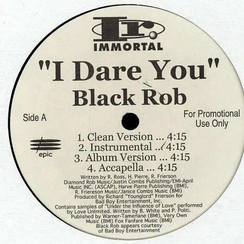 Black Rob - I dare you