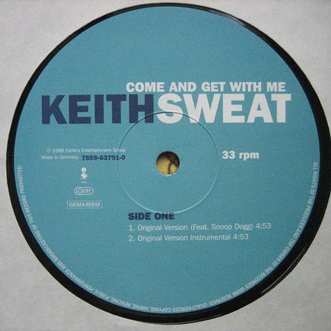 Keith Sweat Featuring Snoop Dogg - Come And Get With Me