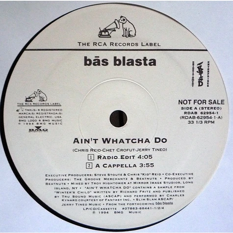 Bas Blasta - Ain't Whatcha Do