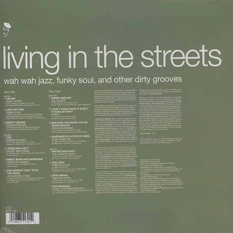 Living In The Streets - Volume 1 - wah wah jazz, funky soul and other dirty grooves