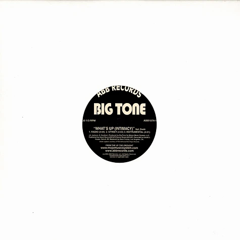 Big Tone - What's Up (Intimacy) Feat. Dwele