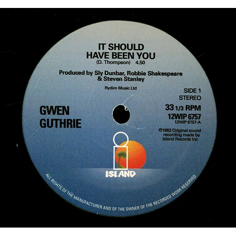 Gwen Guthrie - It Should Have Been You / God Don't Like Ugly