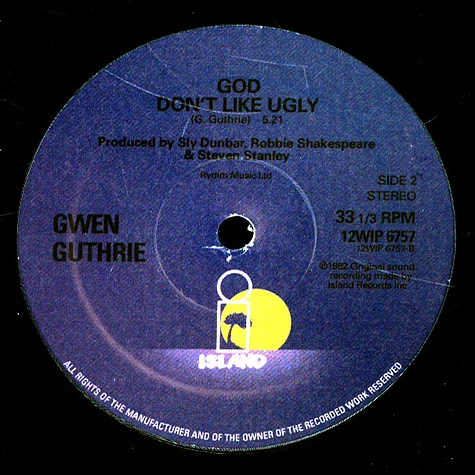 Gwen Guthrie - It Should Have Been You / God Don't Like Ugly
