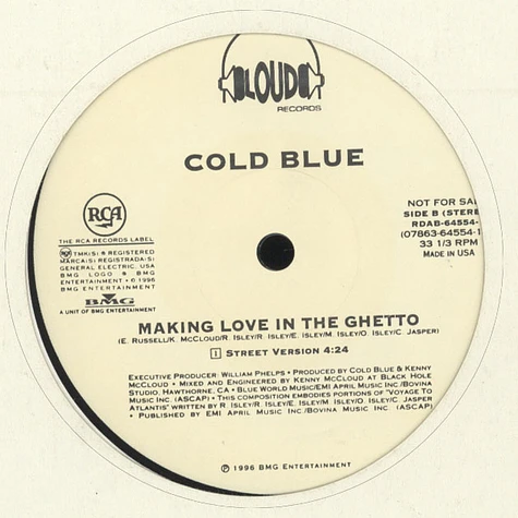 Cold Blue - Making Love In The Ghetto