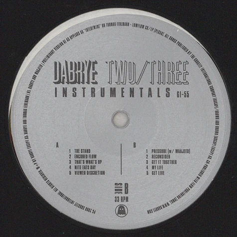 Dabrye - Two / three instrumentals