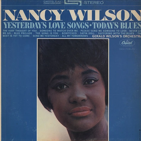 Nancy Wilson - Yesterday's love songs... today's blues