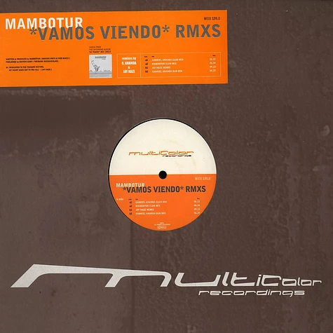 Mambotur - Vamos viendo remixes