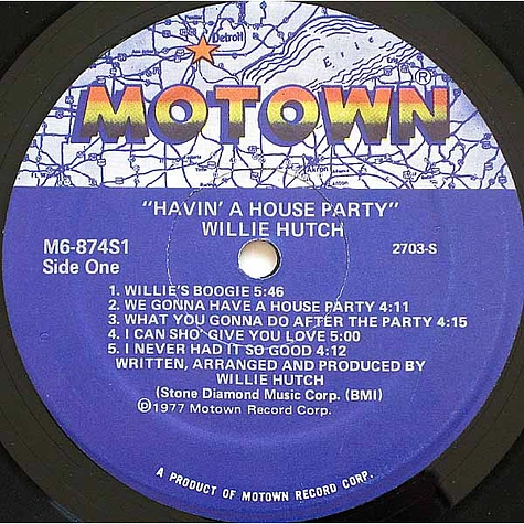 Willie Hutch - Havin' A House Party