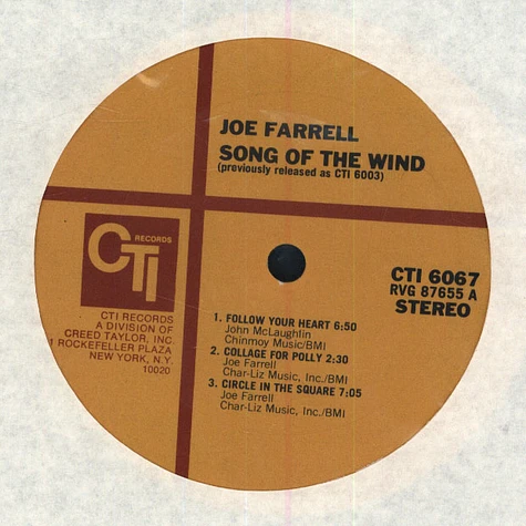 Joe Farrell - Song of the wind