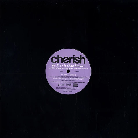 Cherish - Do it to it remix feat. Chingy, Young Joc, Fabo of D4L, Jody Breeze & Jazze Pha