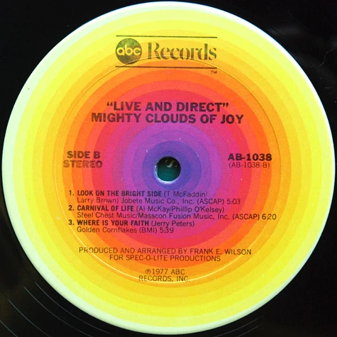 The Mighty Clouds Of Joy - Live And Direct