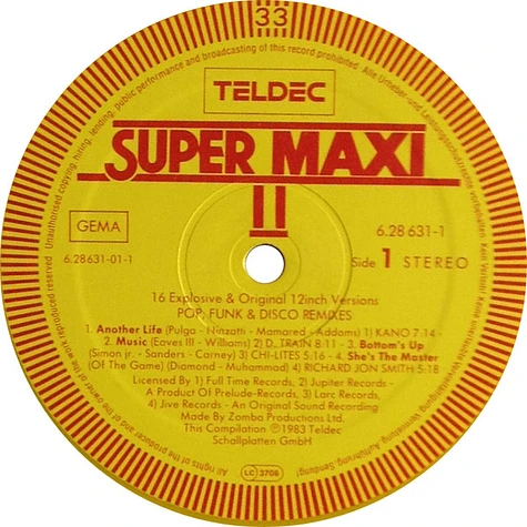 V.A. - Super Maxi II (Pop, Funk & Disco Remixes)