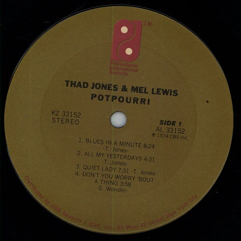 Thad Jones & Mel Lewis - Potpourri