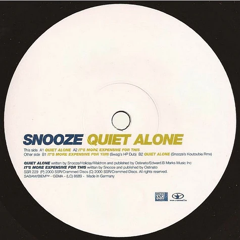 Snooze - Quiet Alone