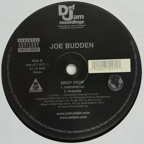Joe Budden - Drop Drop