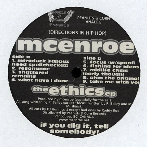 mcenroe - The Ethics EP