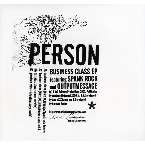 Person - Business class