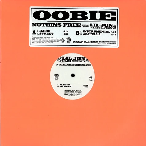 Oobie - Nothins free feat. Lil Jon & The East Side Boyz