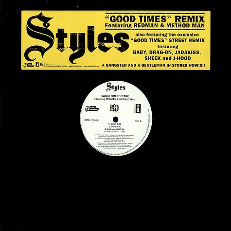 Styles - Good times remix feat. Redman & Method Man