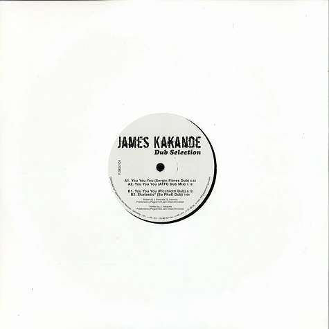 James Kakande - Dub selection