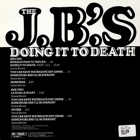 The J.B.'s - Doing It To Death